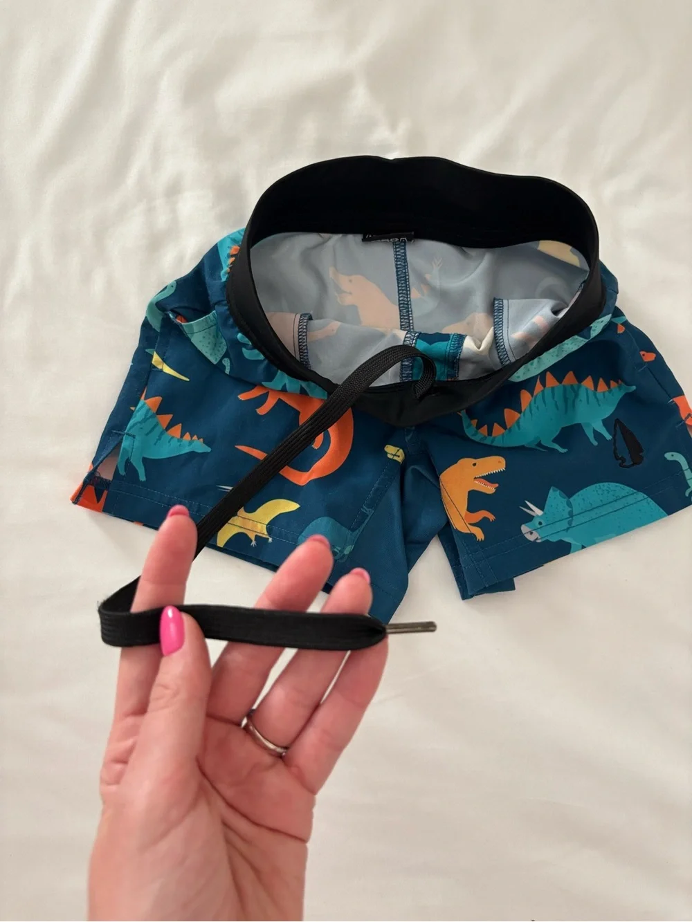 Tachuntfish Kids Dino Print Shorts